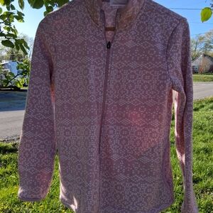Stan Herman Pink Patterned Zip-Up Jacket